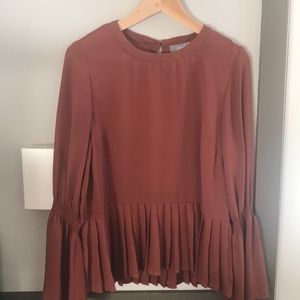 Burnt Orange Boho Top